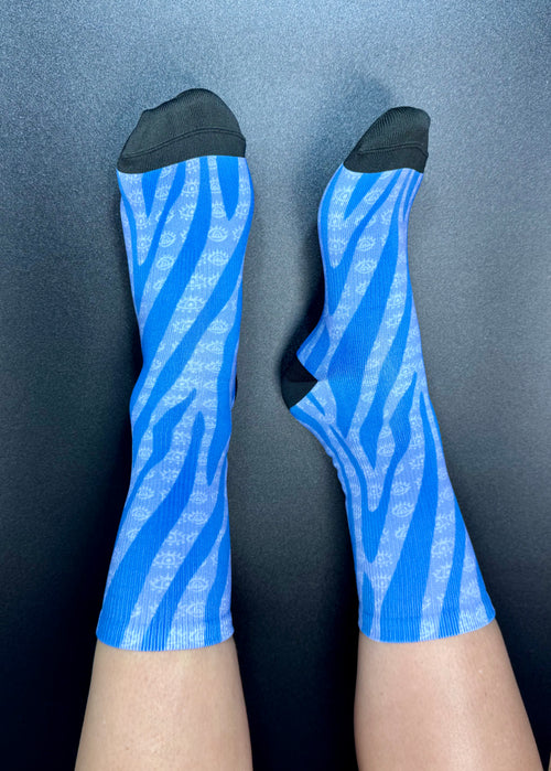 Blue Eyes Crew Socks